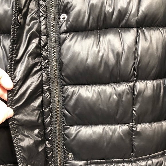 Bernardo Black Full Zip Snap Button Long Puffer Jacket Womens Size XS - Picture 5 of 16